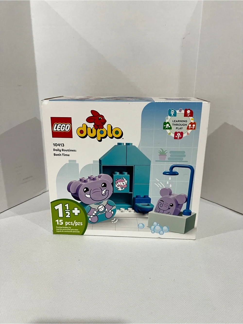 LEGO Duplo Daily routines Bath Time 15 Pzs Preschool Building Toy Ages 1 1/2 Yrs